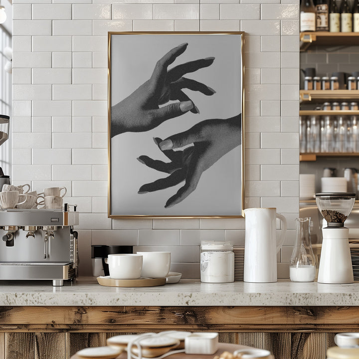 Fine Art Print, Hands B&w