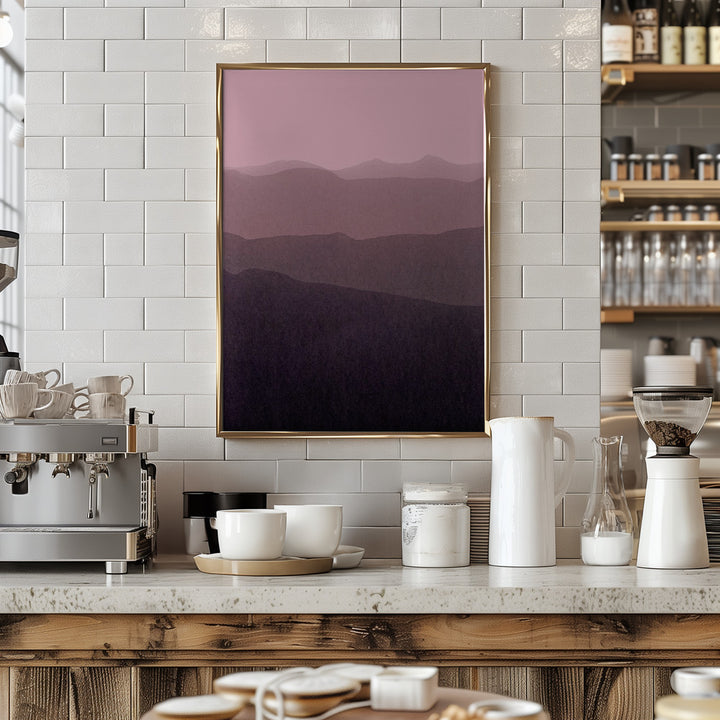 Fine Art Print, Gradient Landscape purple