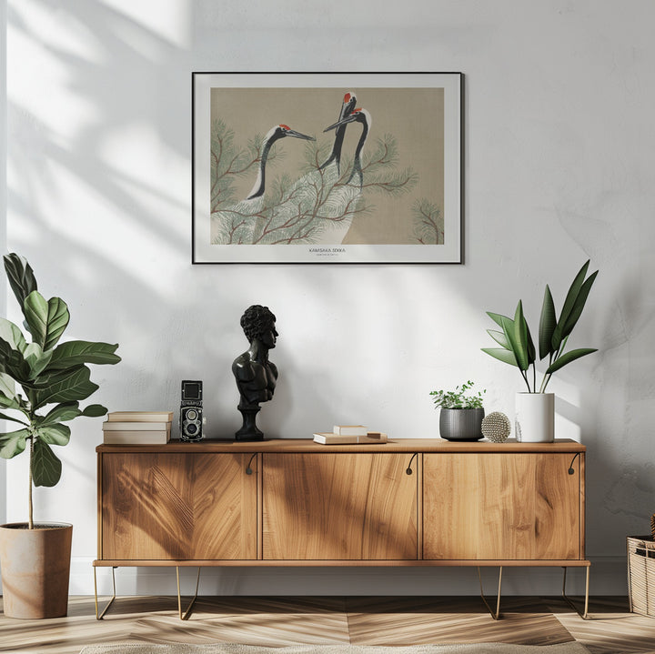 Fine Art Print, Cranes From Momoyogusa