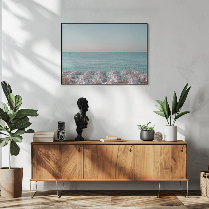 Fine Art Print, Riviera Beach Umbrellas