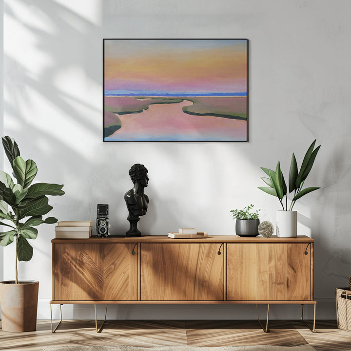 Fine Art Print, Pink Water
