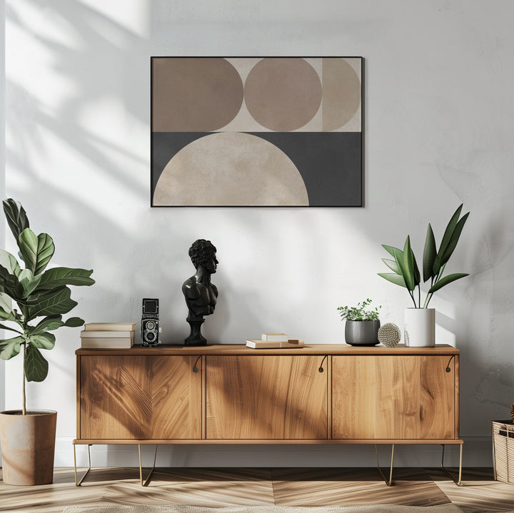 Fine Art Print, Brown geometry 5