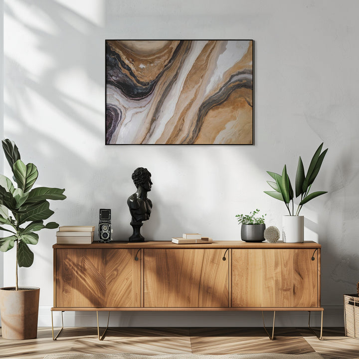 Fine Art Print, Marble In Warm Neutrals