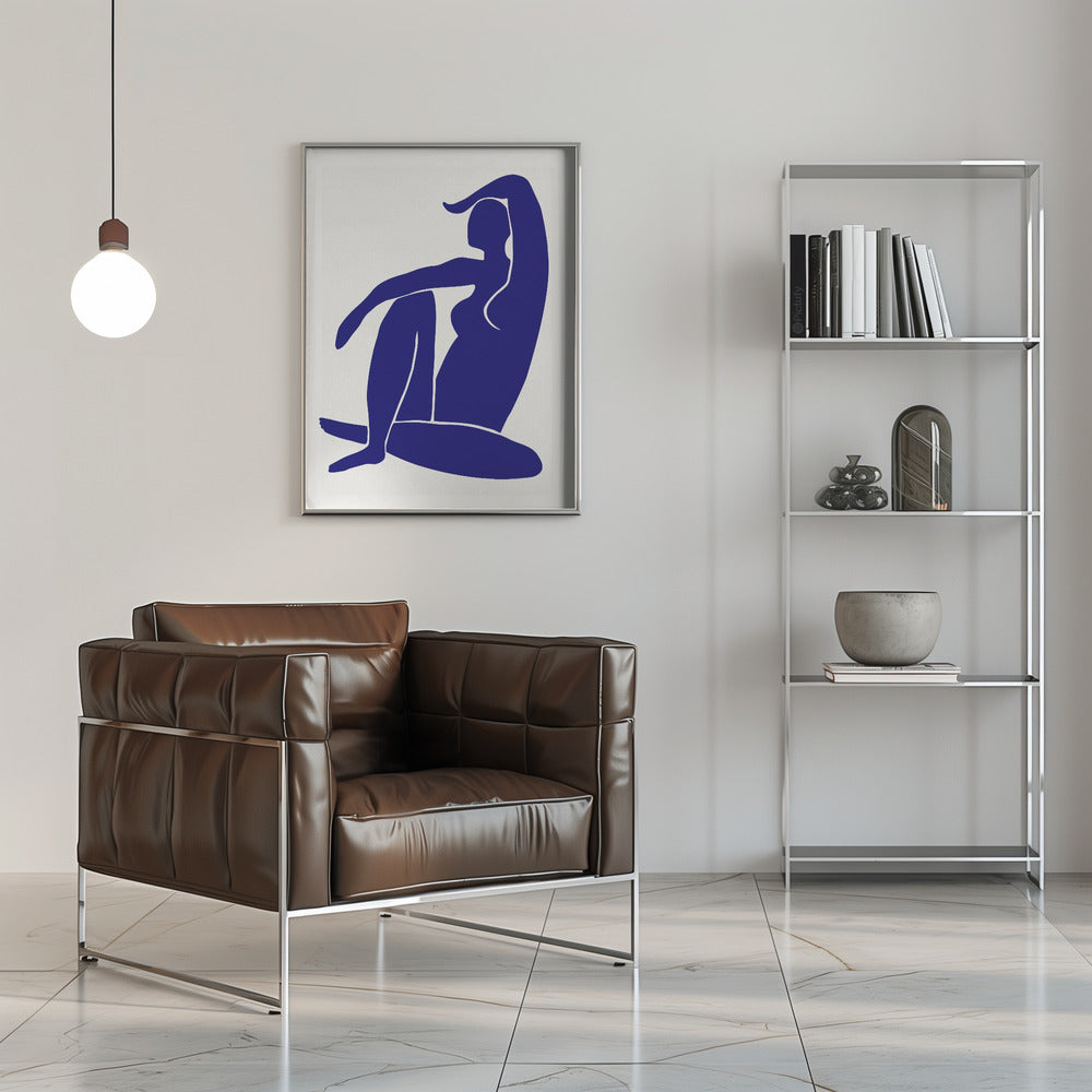 Fine Art Print, Figure Bleu