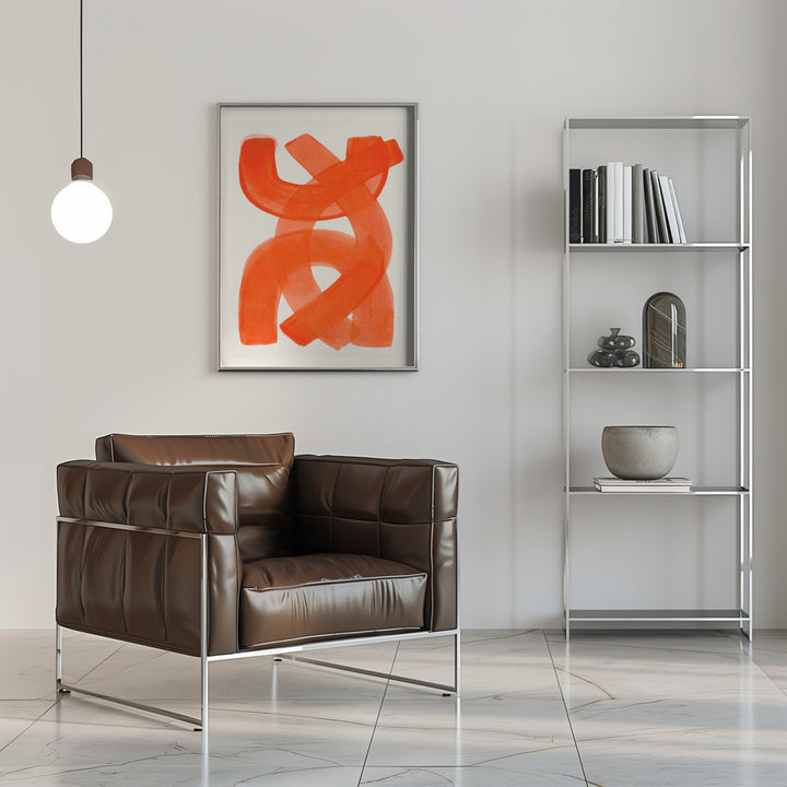 Fine Art Print, Orange Strokes