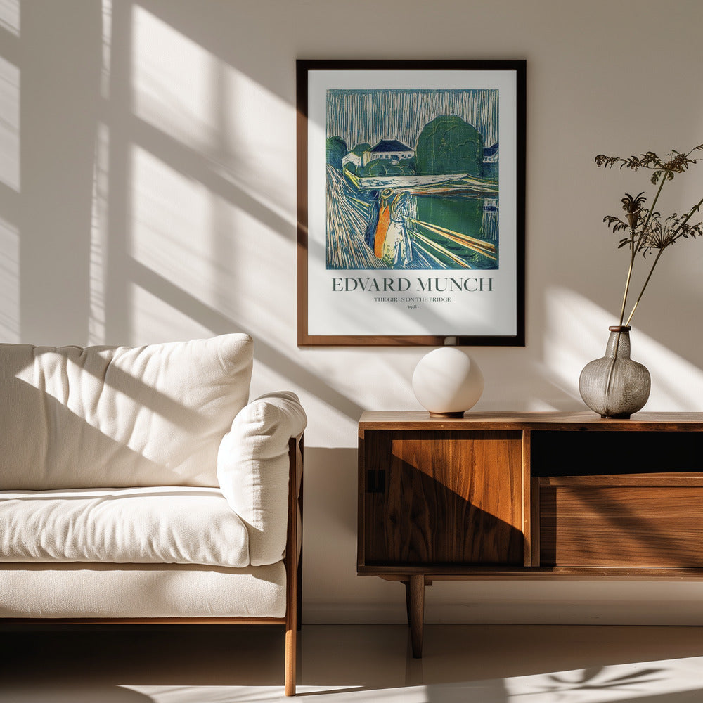 Fine Art Print, The Girls On The Bridge