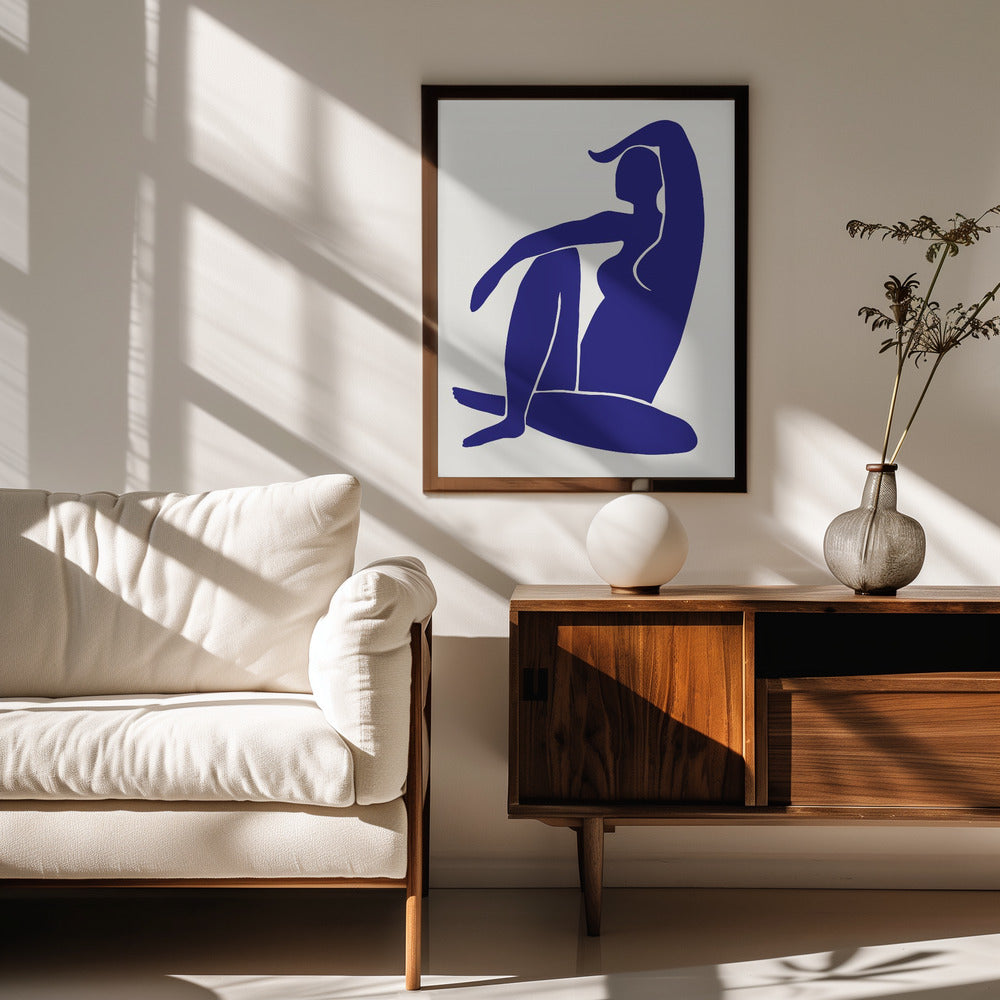 Fine Art Print, Figure Bleu