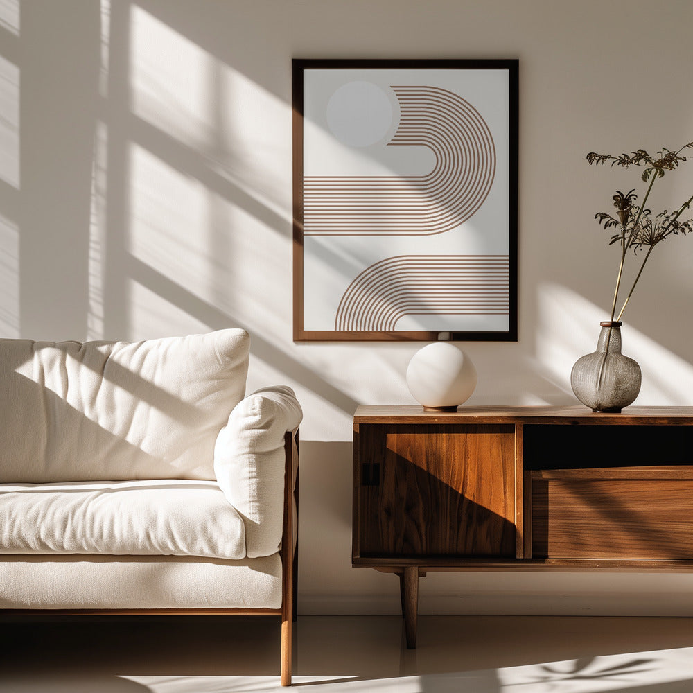 Fine Art Print, Beige Arc Poster No.2