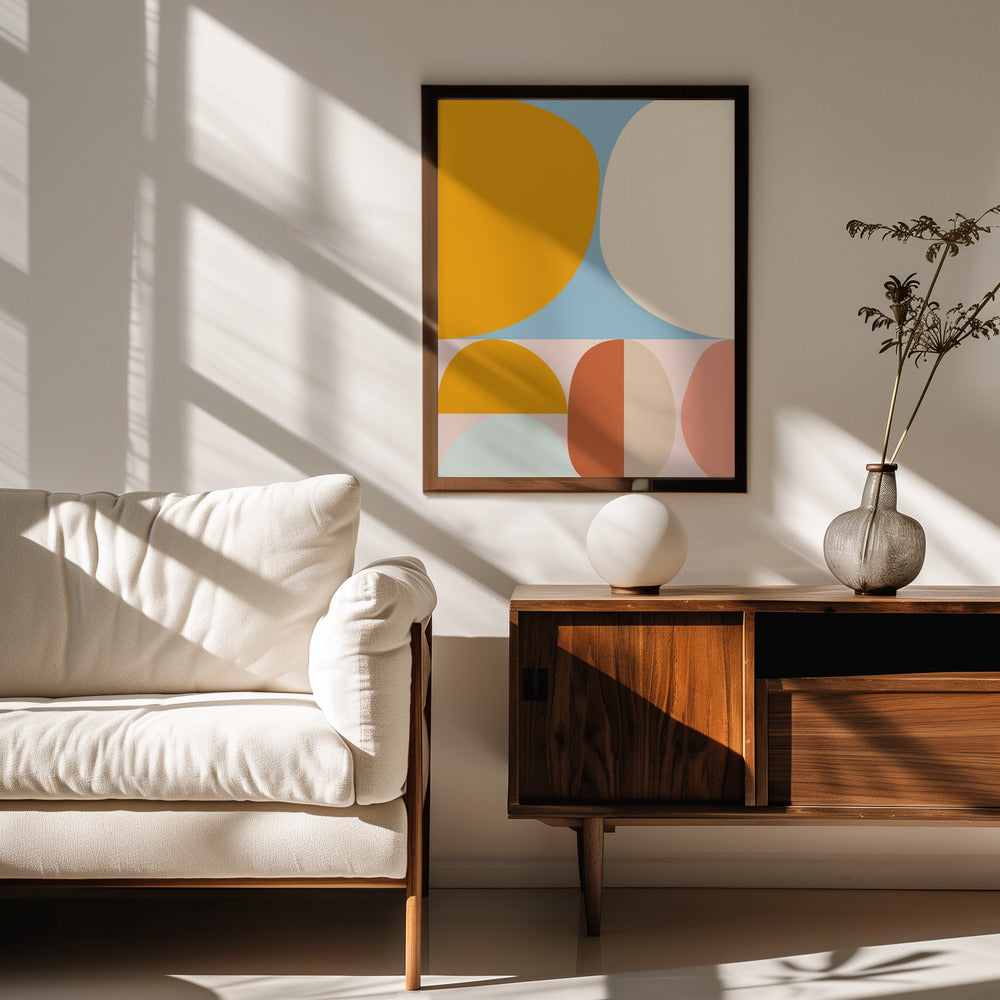 Fine Art Print, Mid Century Pastel 15