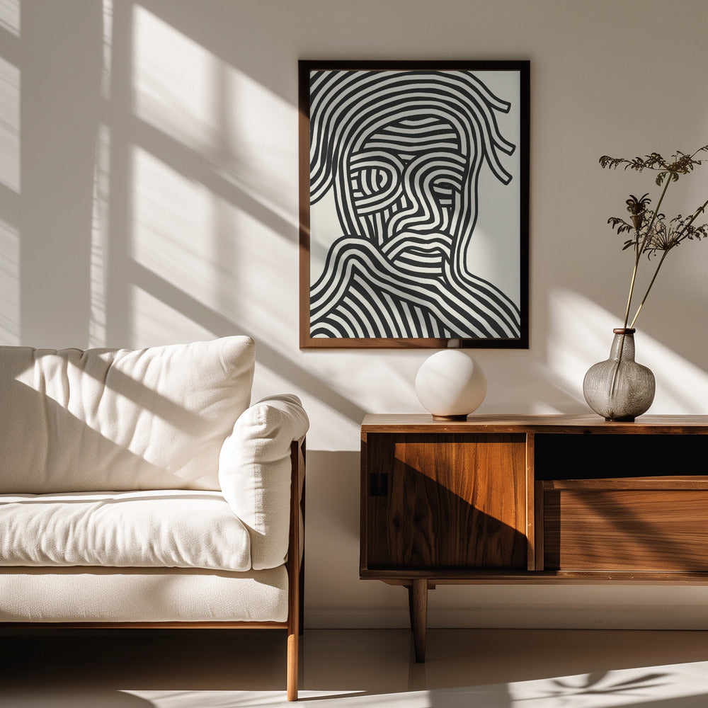 Fine Art Print, Stripe Portrait