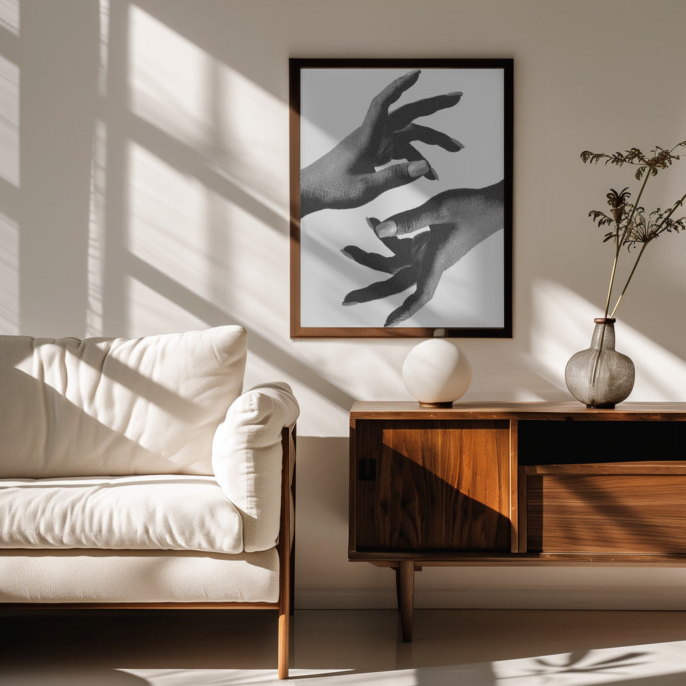 Fine Art Print, Hands B&w