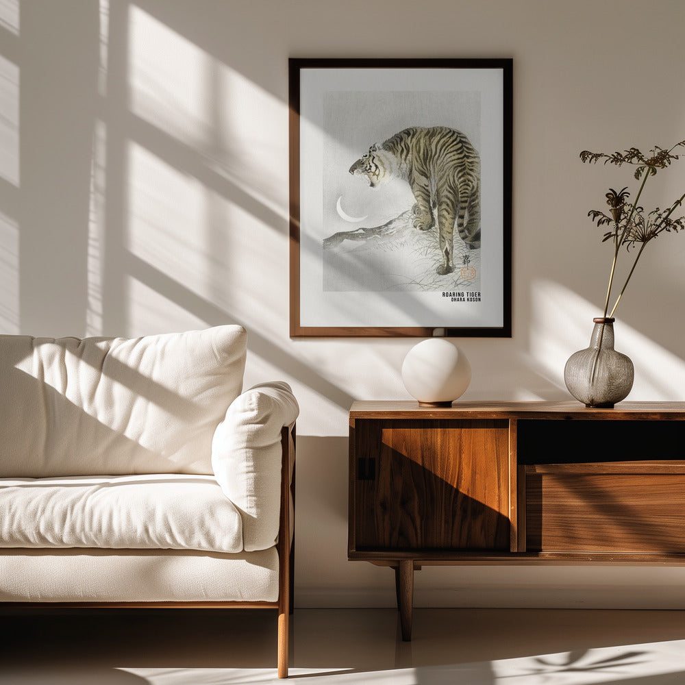 Fine Art Print, Roaring Tiger Art Poster