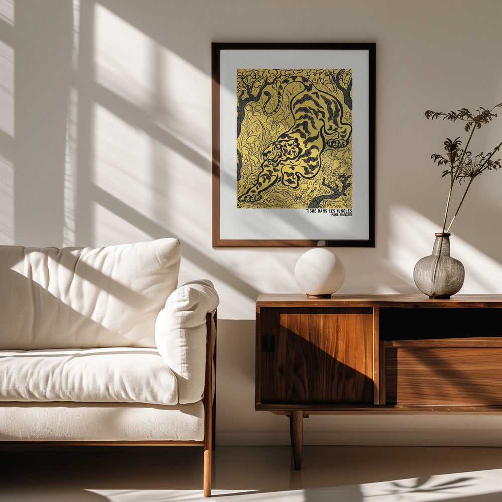 Fine Art Print, Tigre Dans Les Jungles Poster