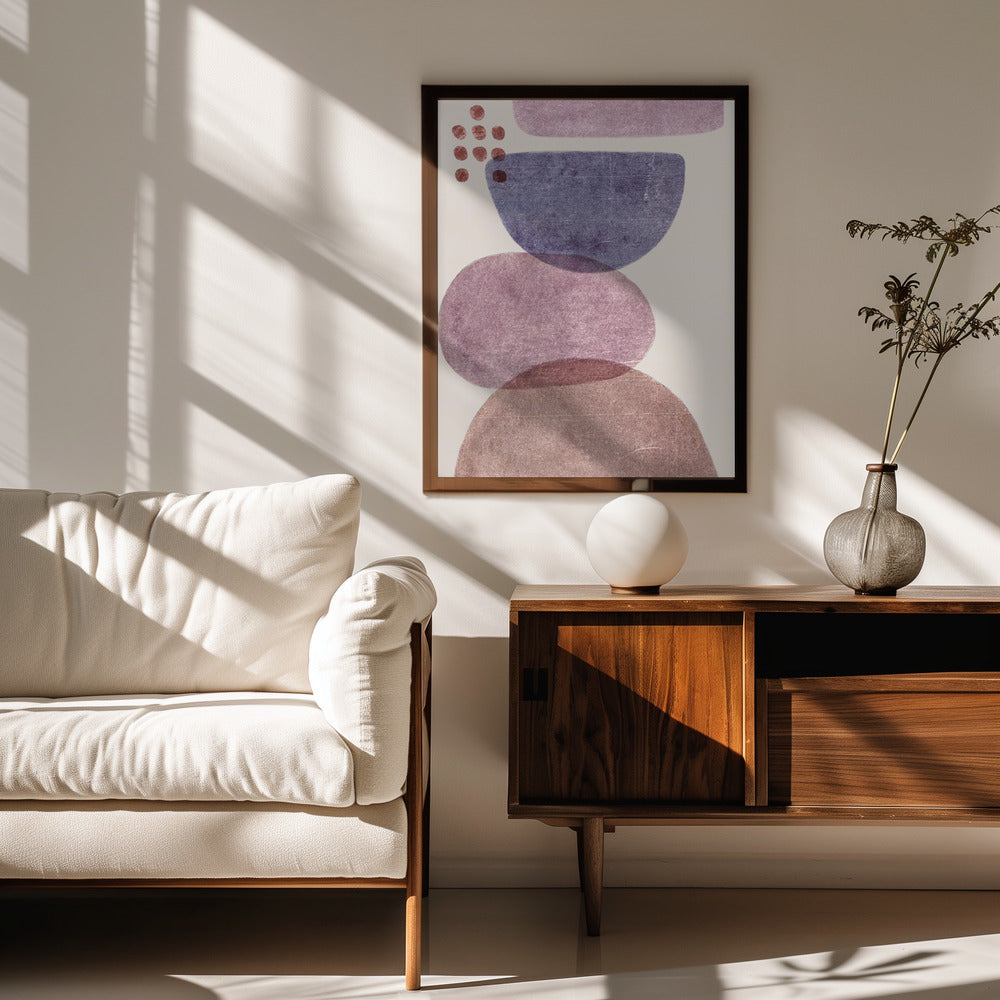 Fine Art Print, Modern Shape Stones