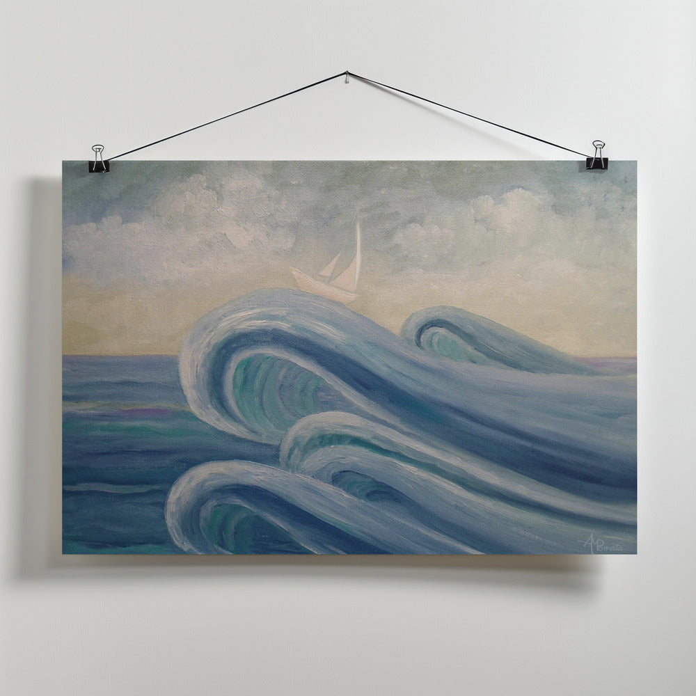 Fine Art Print, Crowning the Waves