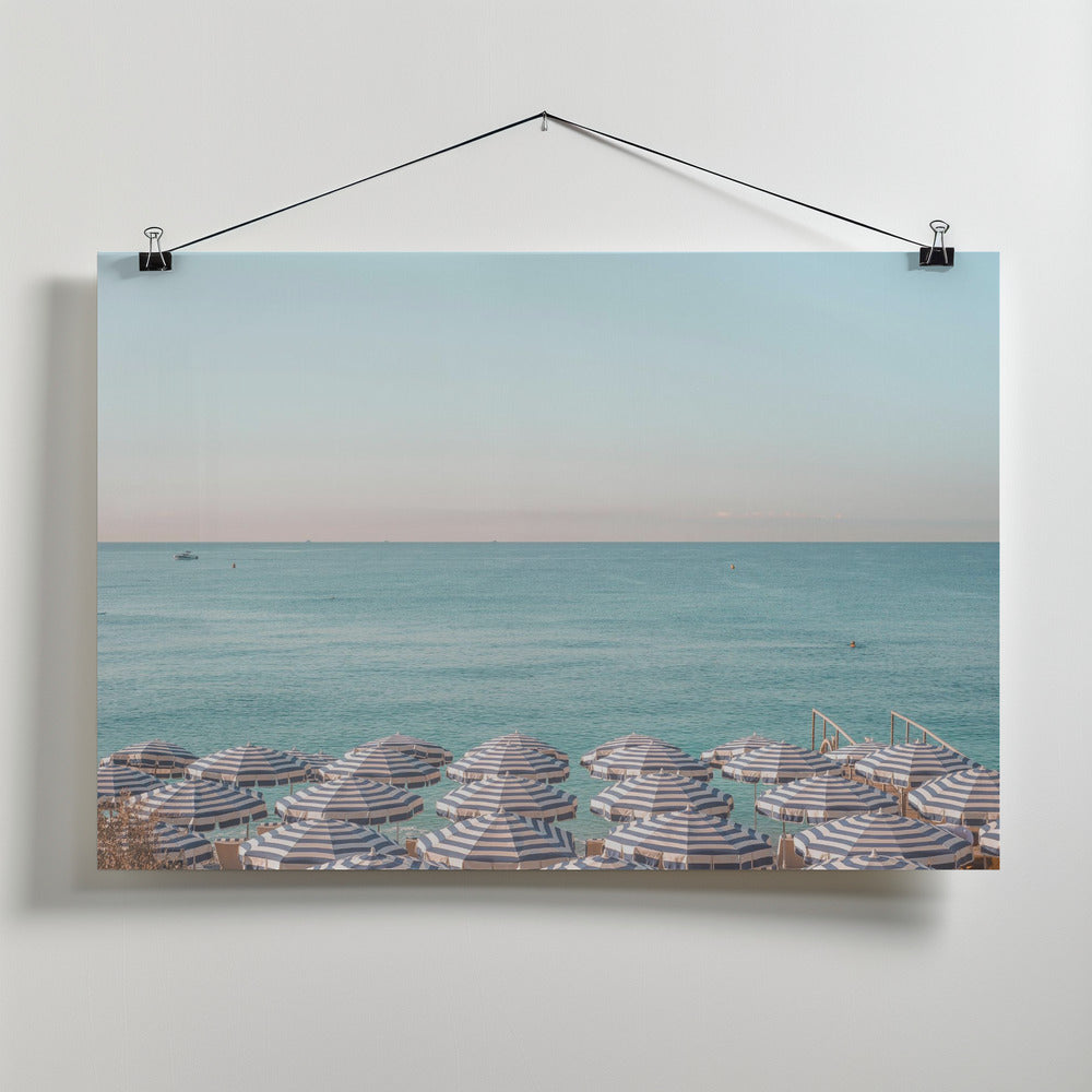 Fine Art Print, Riviera Beach Umbrellas