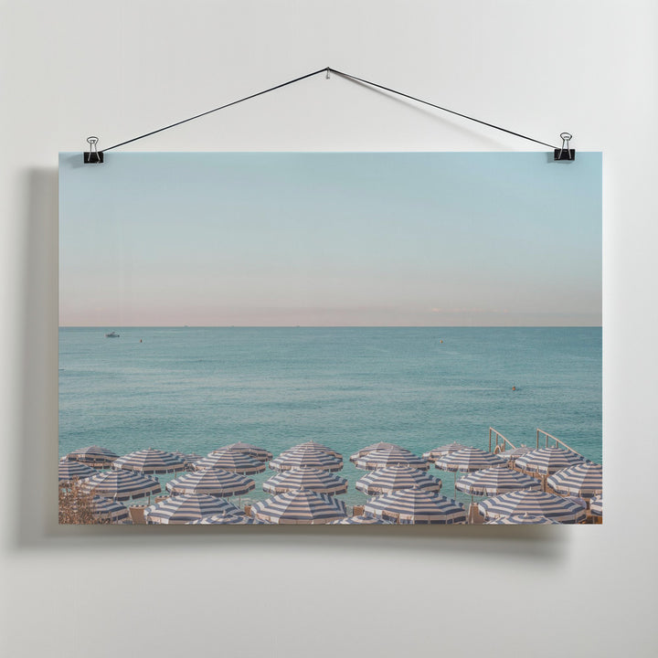 Fine Art Print, Riviera Beach Umbrellas