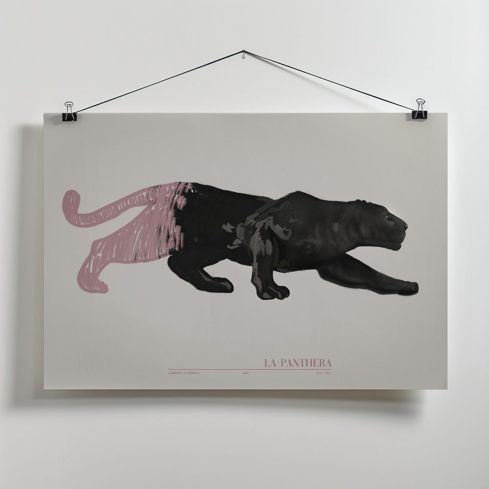 Fine Art Print, La Panthera (pink)