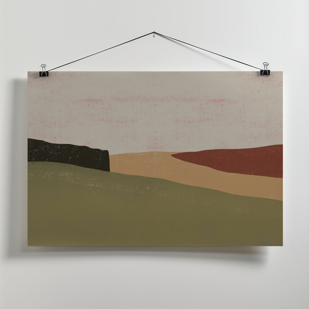 Fine Art Print, Plane of landscape