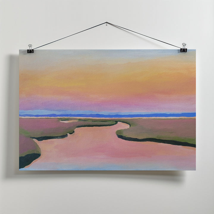 Fine Art Print, Pink Water