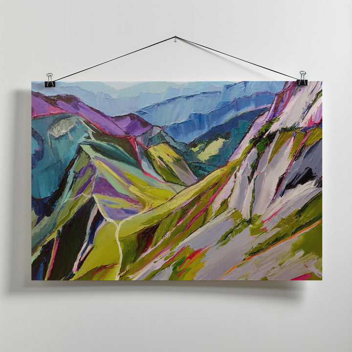 Fine Art Print, Hiking In the Swiss Alps 1