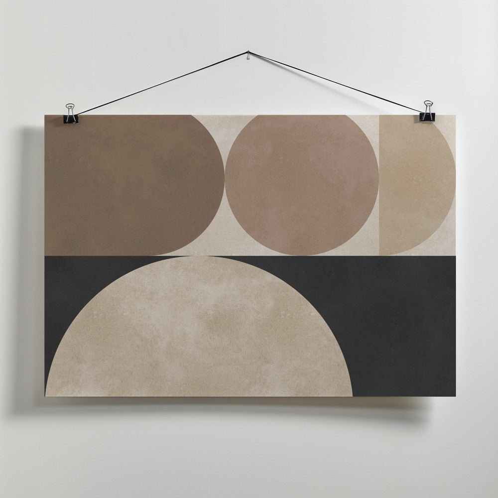 Fine Art Print, Brown geometry 5