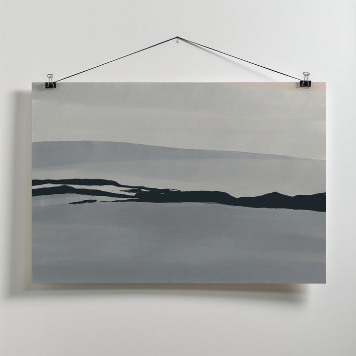 Fine Art Print, Plain landscape muted washed