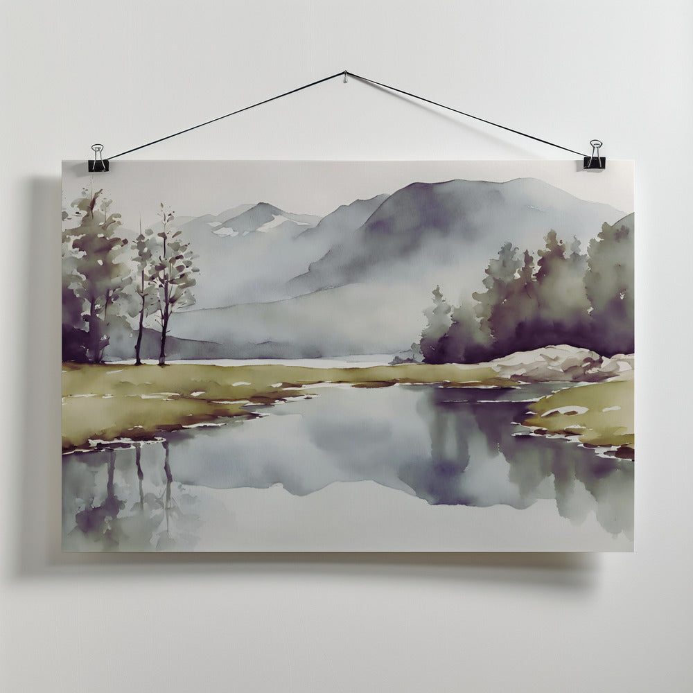 Fine Art Print, Bergsee