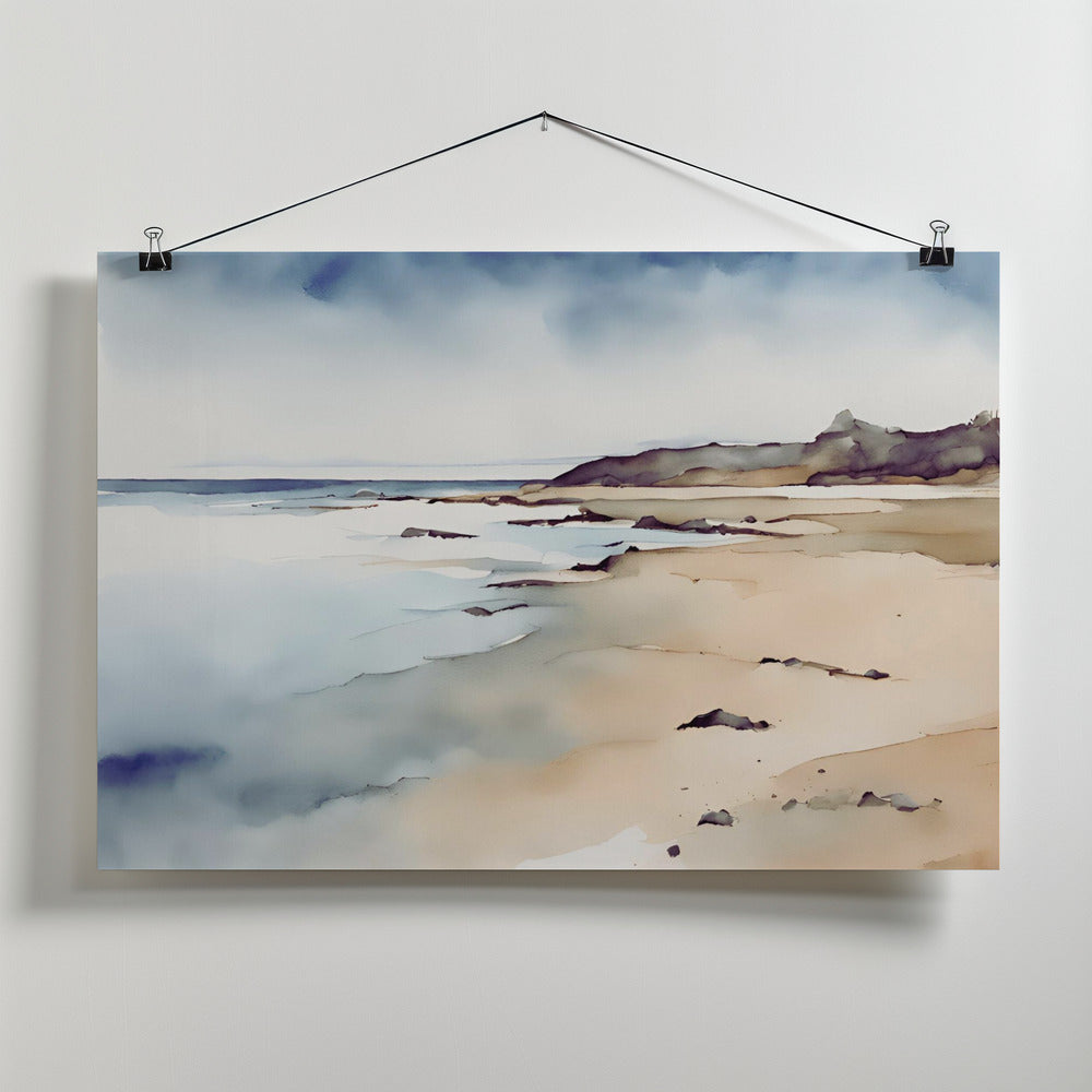 Fine Art Print, Quiet beach