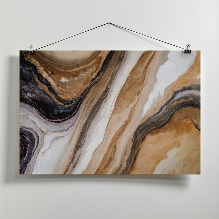 Fine Art Print, Marble In Warm Neutrals