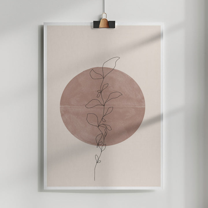 Fine Art Print, Line Flower