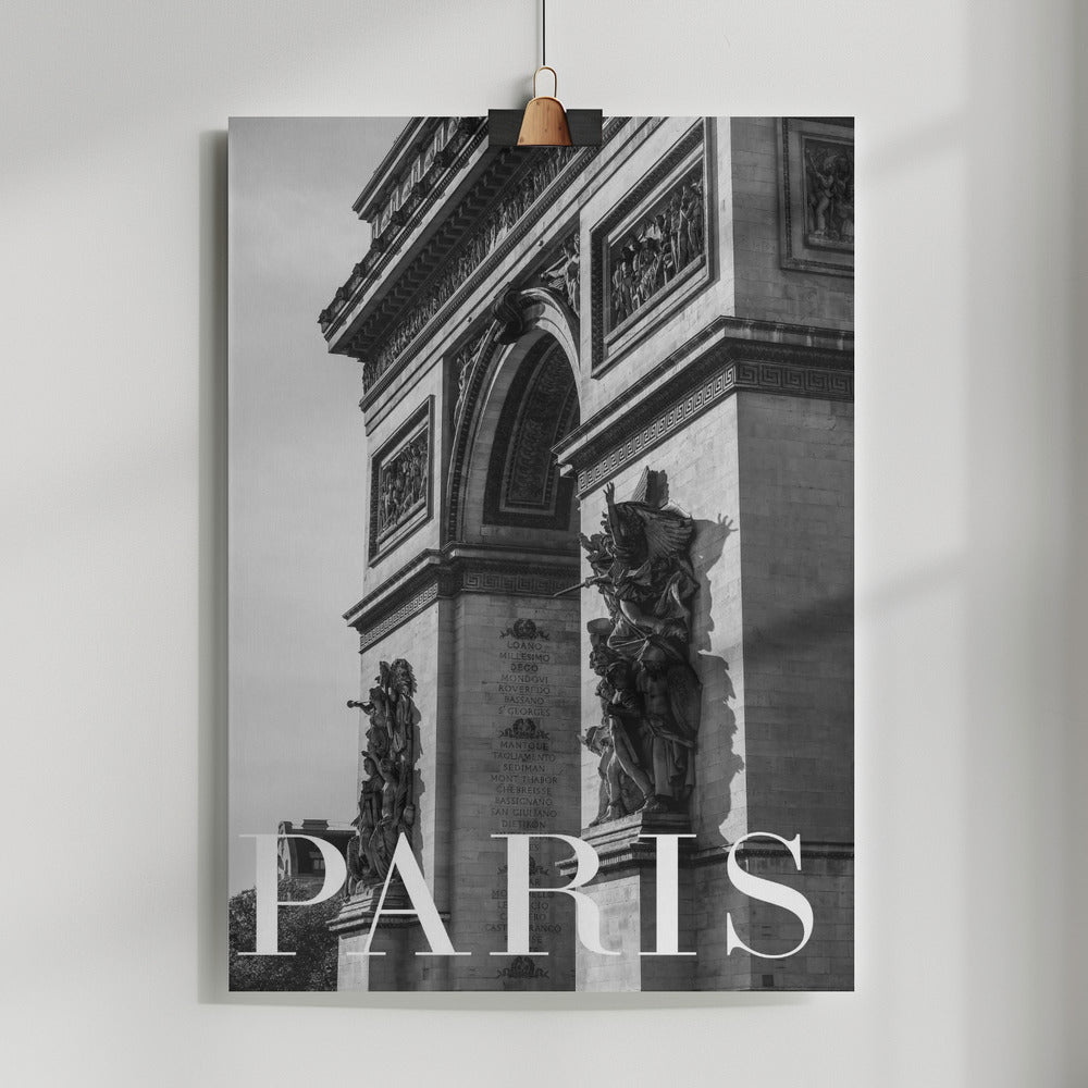 Fine Art Print, Paris Text 6