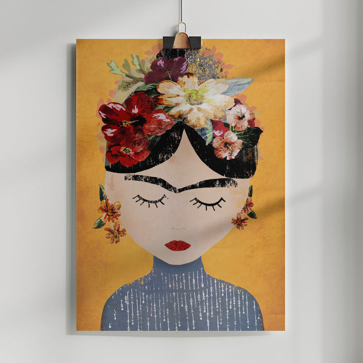 Fine Art Print, Frida (Yellow Version)