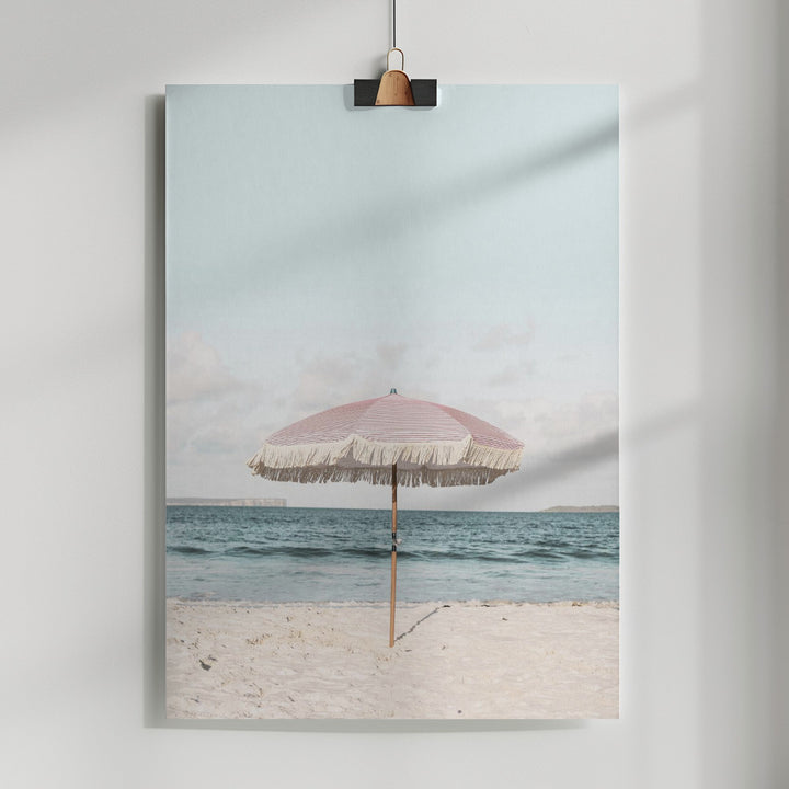 Fine Art Print, Pink Umbrella