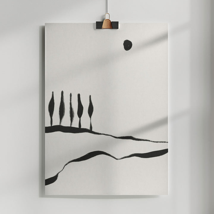 Fine Art Print, Minimal Line Landscape #1