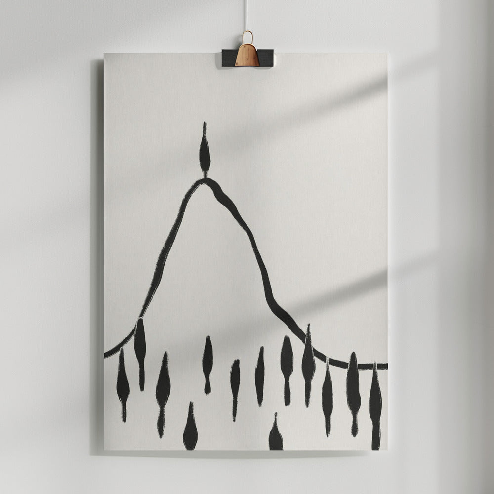 Fine Art Print, Minimal Line Landscape #2