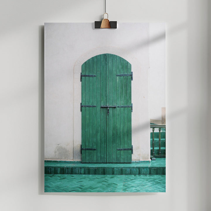 Fine Art Print, Marrakesh Green Door