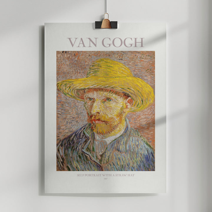 Fine Art Print, Self Portrait With Straw Hat