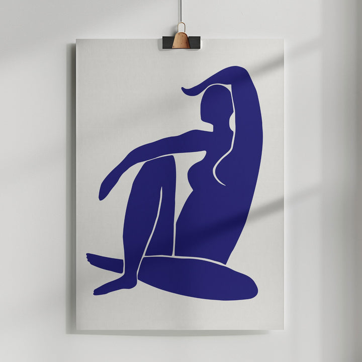 Fine Art Print, Figure Bleu