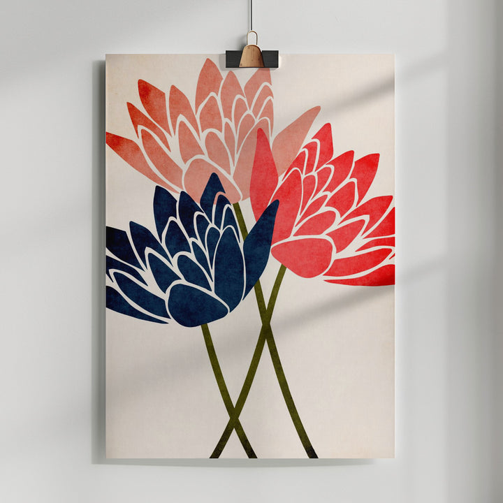 Fine Art Print, Three Dancing Blossoms