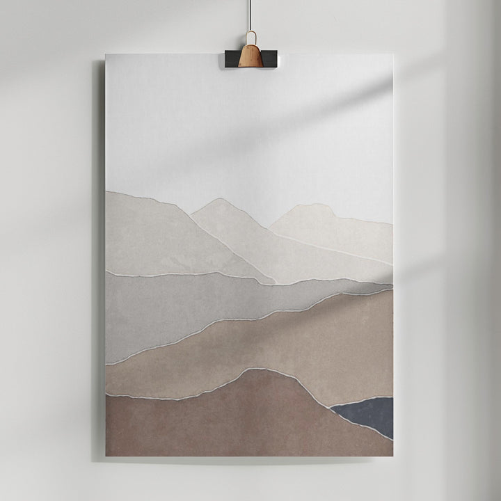 Fine Art Print, Mountain and lake