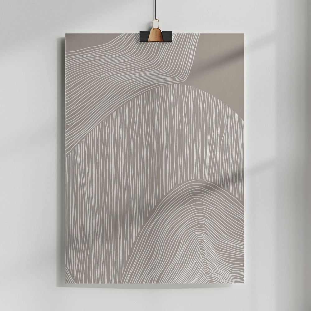 Fine Art Print, Abstract Organic Lines