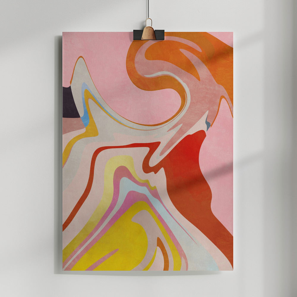 Fine Art Print, Organic Bauhaus Waved2