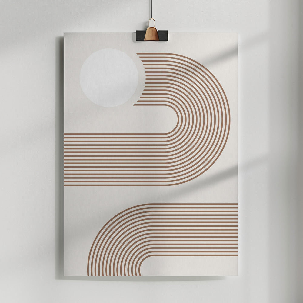 Fine Art Print, Beige Arc Poster No.2