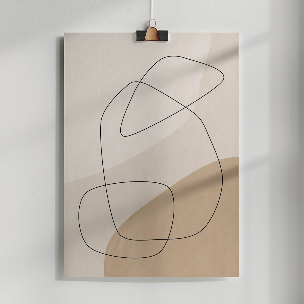 Fine Art Print, Graphic Shapes &amp; Lines Poster