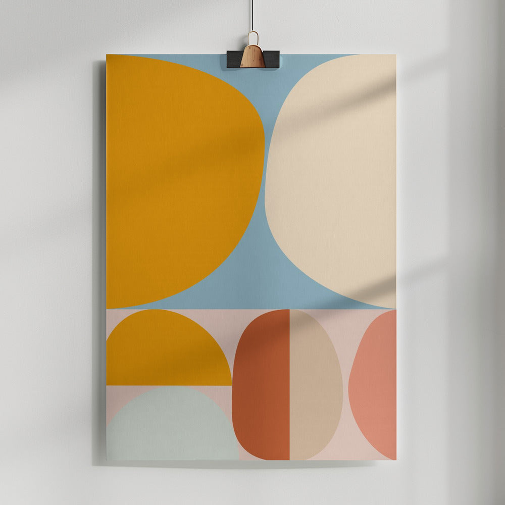 Fine Art Print, Mid Century Pastel 15