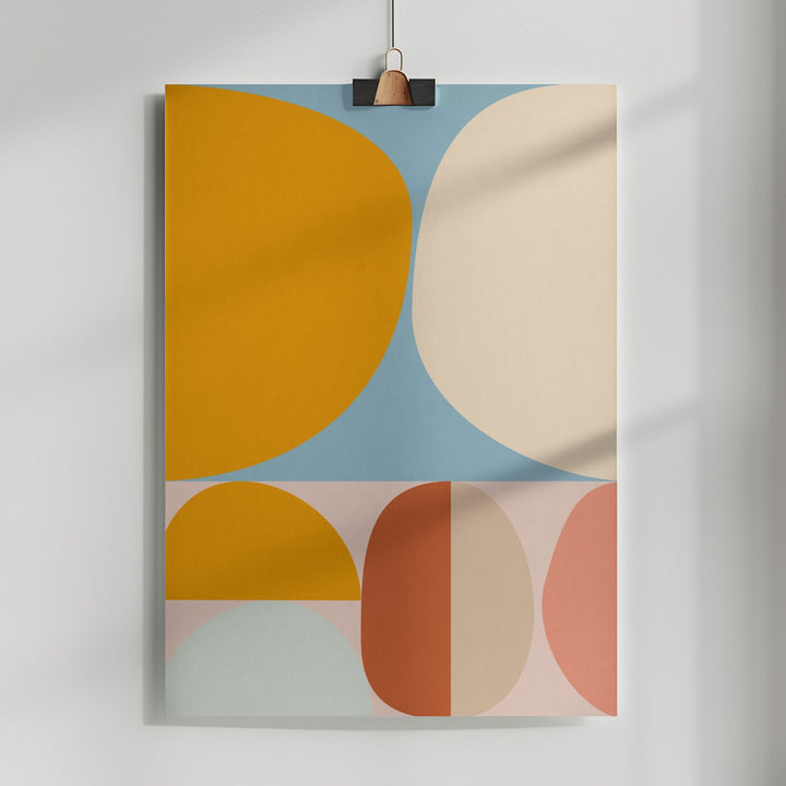 Fine Art Print, Mid Century Pastel 15