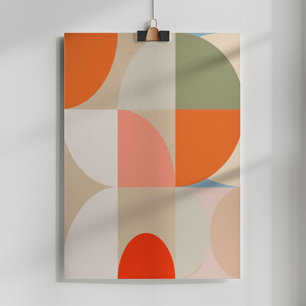 Fine Art Print, Mid Century Pastel 12