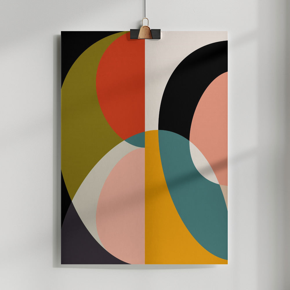 Fine Art Print, Mid Century Pastel 11