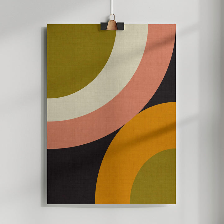 Fine Art Print, Geo Shapes Fall 21 Rounded